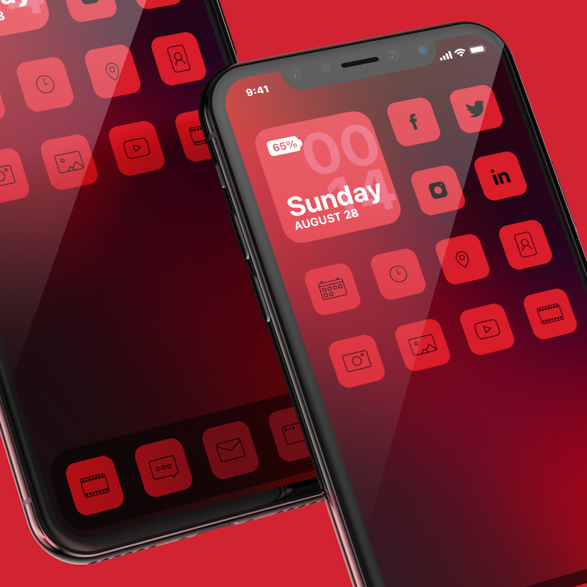 Calm Red App Icons