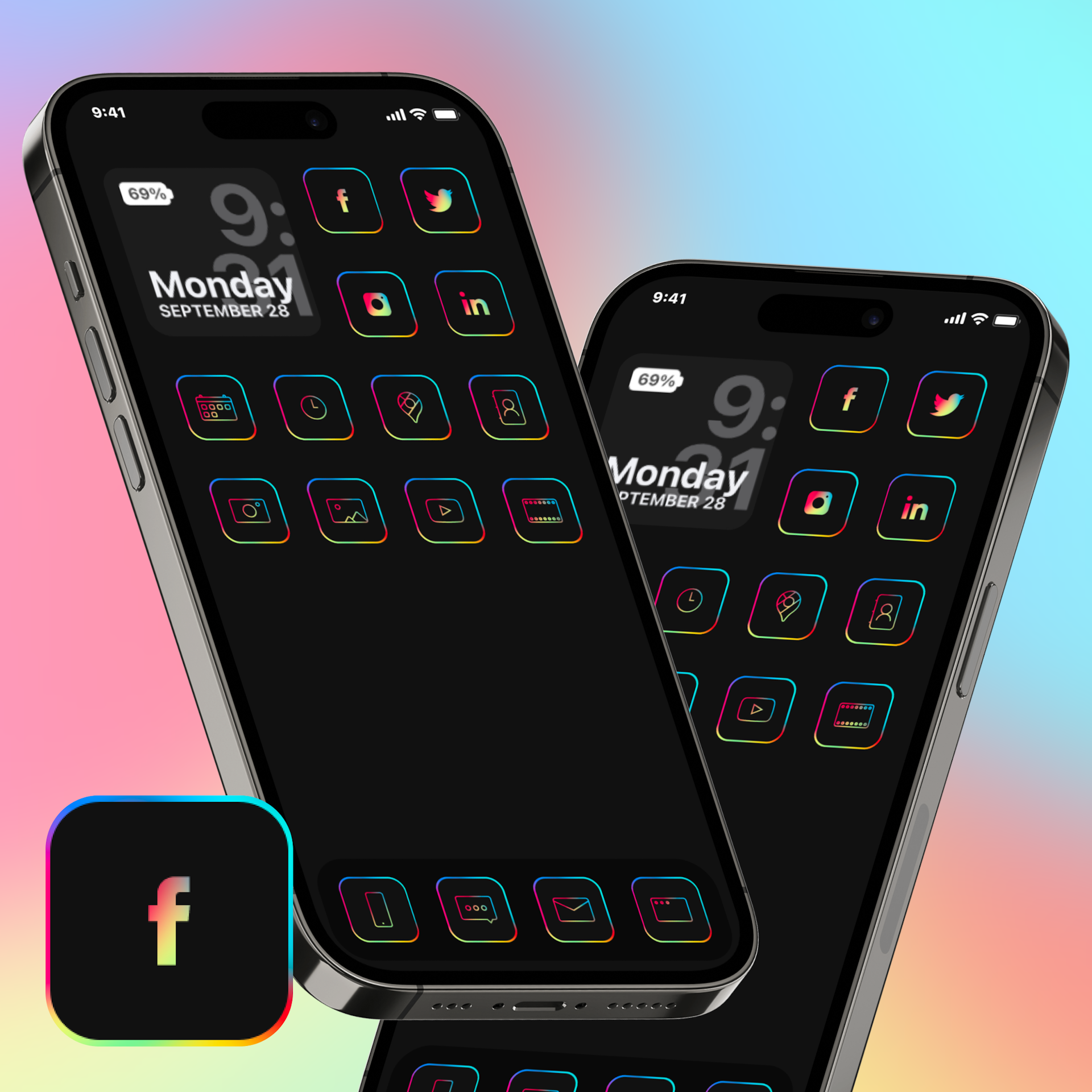 Rainbow IOS App Icons